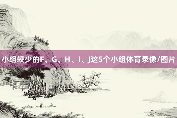 小组较少的F、G、H、I、J这5个小组体育录像/图片